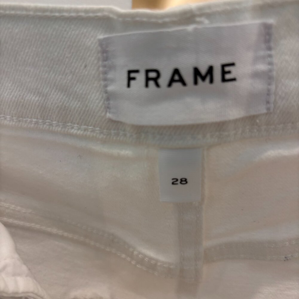 Frame Le Beau White Jeans, Sz‎ 28 - Picture 5 of 7